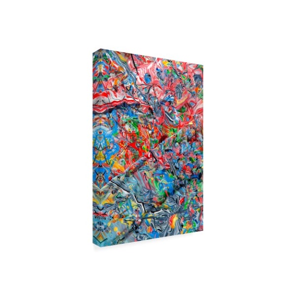 Mark Lovejoy 'Abstract Splatters Lovejoy 16' Canvas Art,22x32